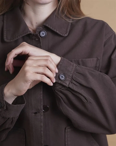  Elsk - Twill Womans Overshirt - Brown